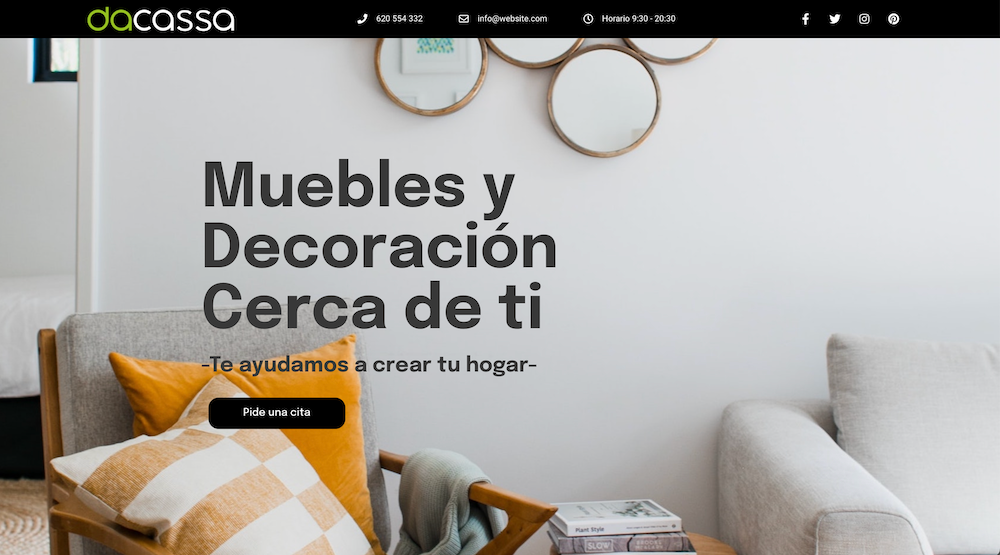 Desarrollo web con plantilla